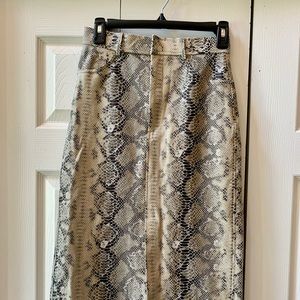 Zara Snake Print Skirt